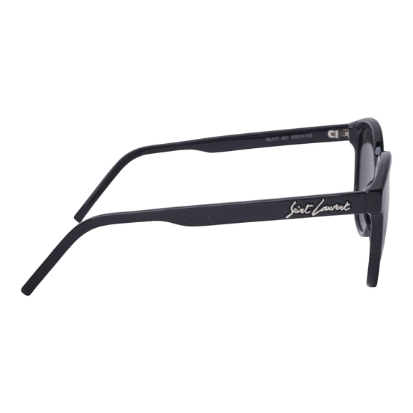 NEW SAINT LAURENT SL317 001 BLACK WOMEN ROUND SUNGLASSES - Picture 5 of 6